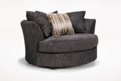 Oracle Swivel Chair In Envy Bark