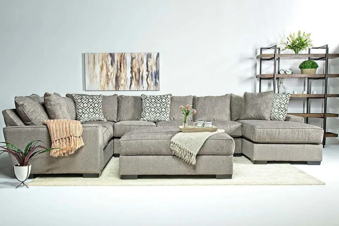 Oracle Tux Sofa Chaise Sectional, Left Facing, Down - Custom Order