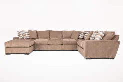 Oracle Tux Sofa Chaise Sectional In Envy Ebony, Left Facing, Down