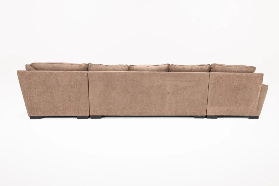 Oracle Tux Sofa Chaise Sectional In Envy Ebony, Left Facing, Down