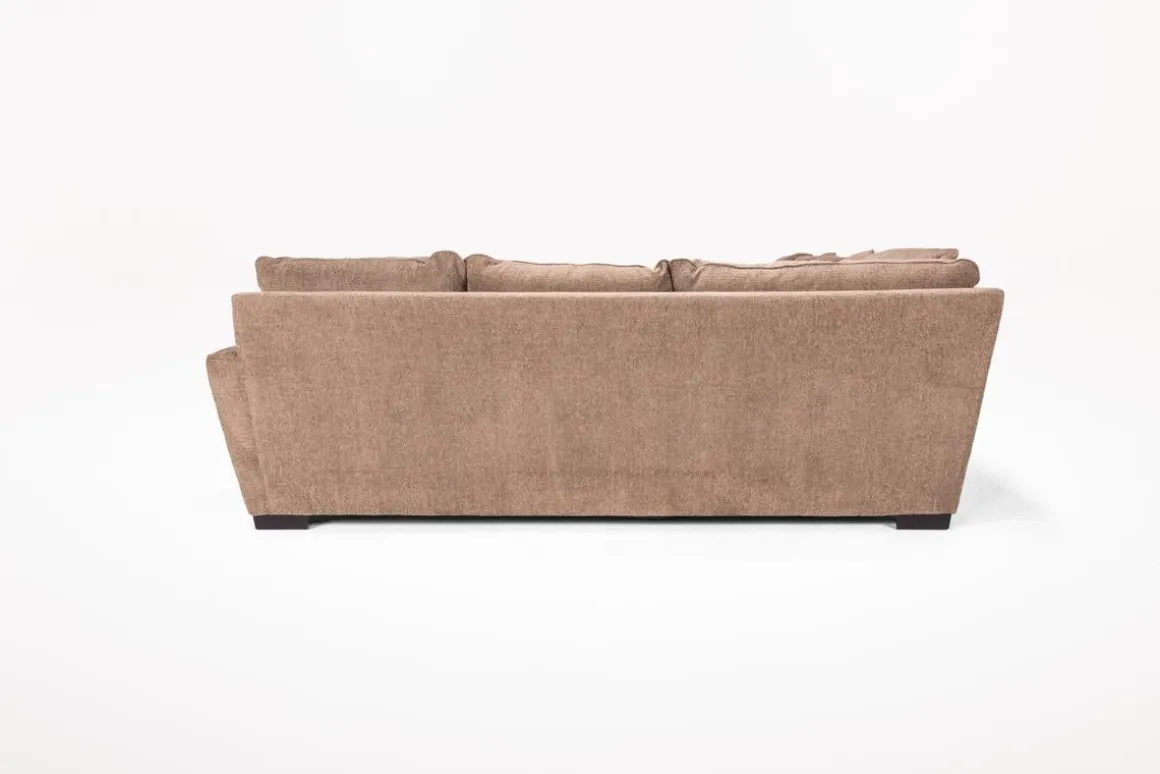 Oracle Tux Sofa Chaise Sectional In Envy Ebony, Left Facing, Down