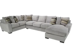 Oracle Tux Sofa Chaise Sectional In Envy Ebony, Left Facing, Down