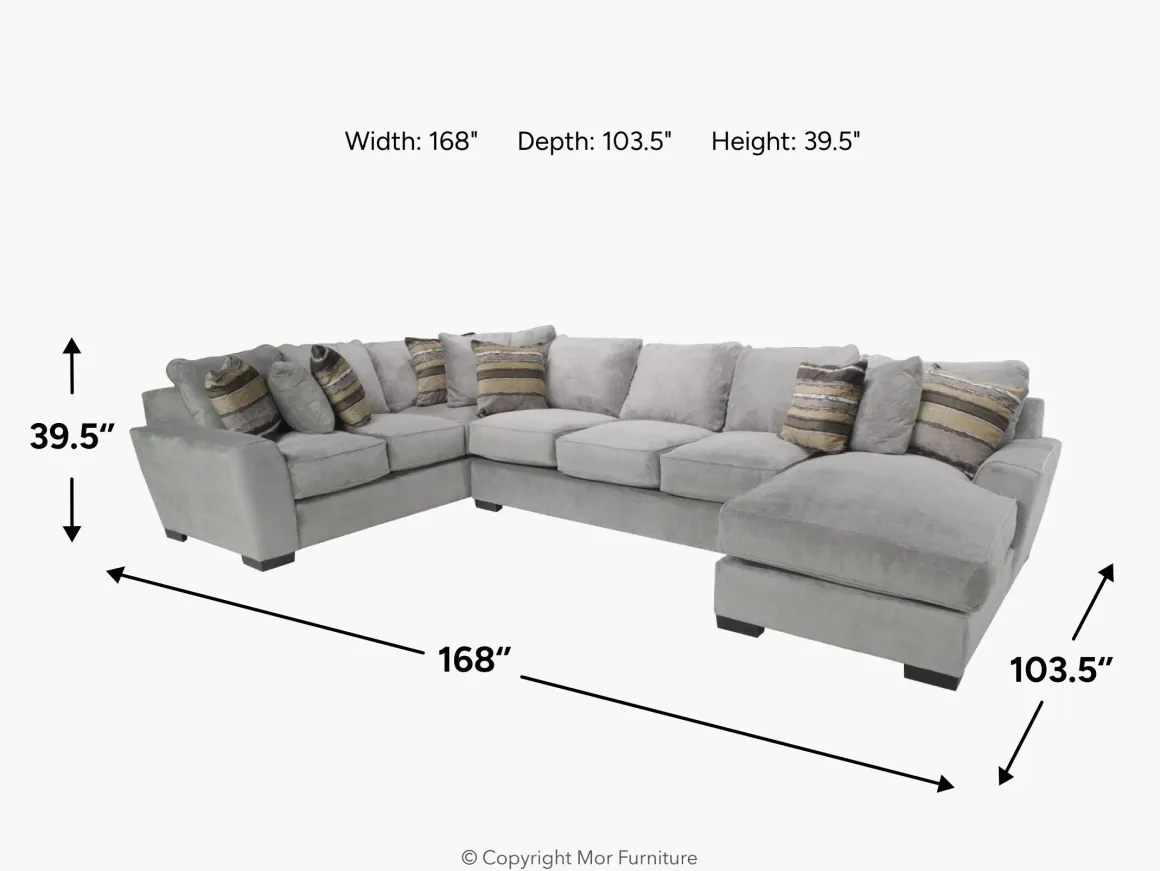 Oracle Tux Sofa Chaise Sectional In Envy Ebony, Left Facing, Down