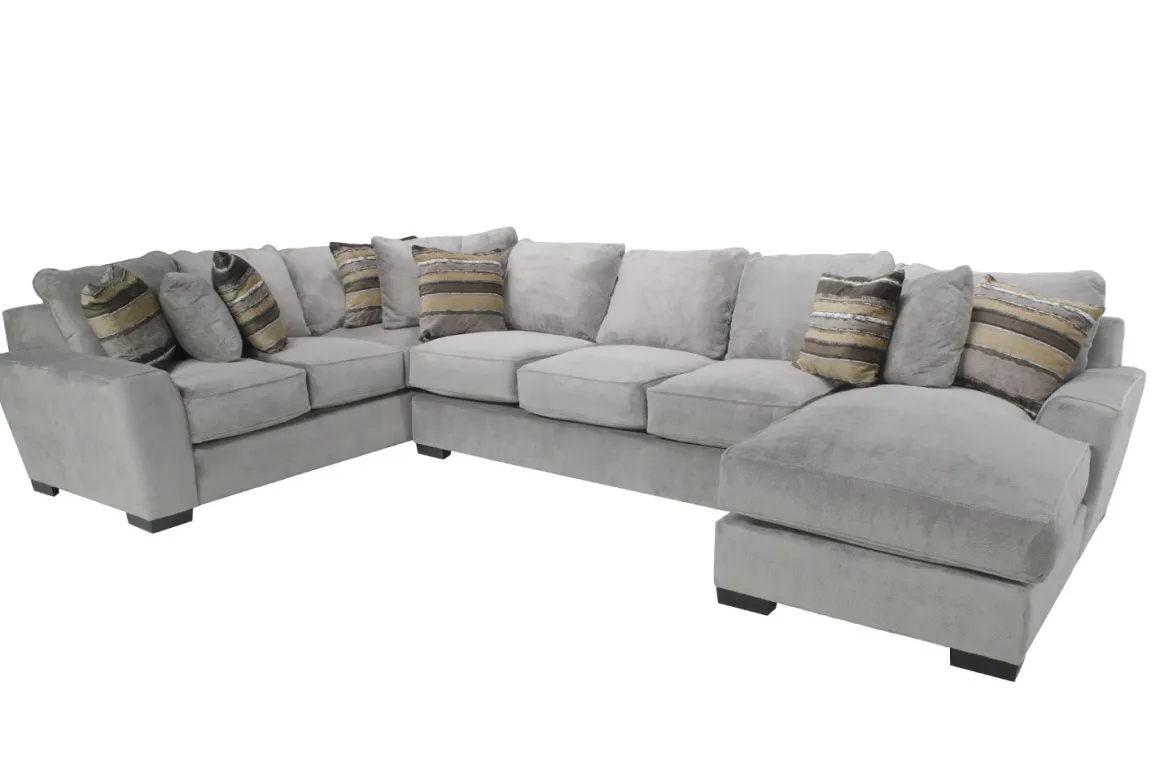 Oracle Tux Sofa Chaise Sectional In Envy Ebony, Left Facing, Down