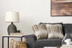 Oracle Tux Sofa Sectional In Envy Ebony, Left Facing, Down