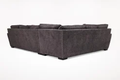 Oracle Tux Sofa Sectional In Envy Ebony, Left Facing, Down