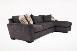 Oracle Xl Sofa Chaise In Envy Ebony, Left Facing, Down
