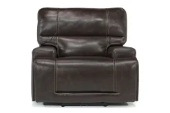 Oslo 3 Power Recliner In Brown Leather
