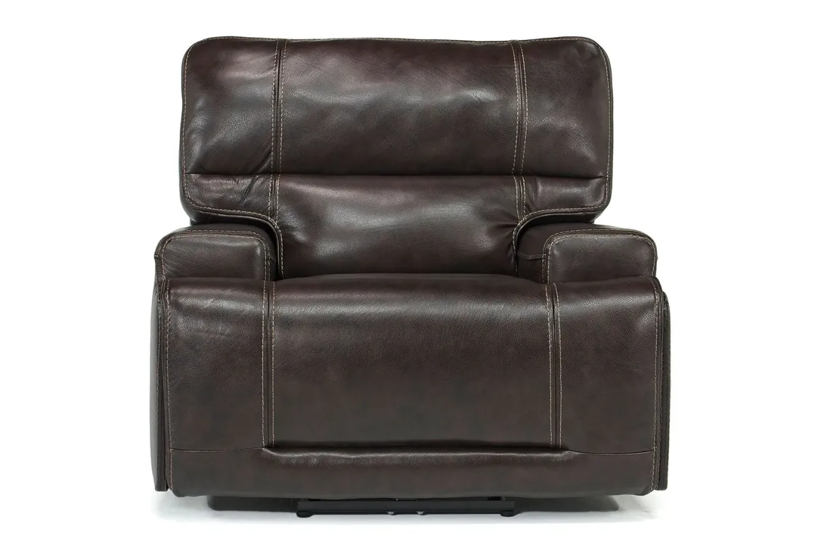Oslo 3 Power Recliner In Brown Leather