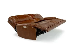 Oslo 3 Power Sofa In Brown Leather
