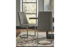 Oxford Arm Chair In Basalt Gray, Set Of 2