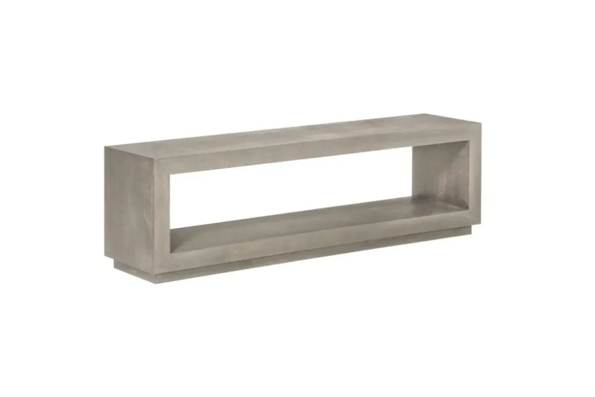 Oxford Dining Bench In Basalt Gray