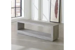 Oxford Dining Bench In Basalt Gray