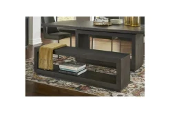 Oxford Dining Bench In Basalt Gray