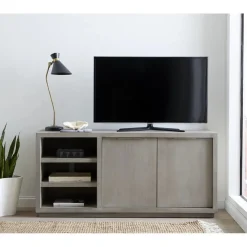 Oxford Media Console In Mineral, 74 Inch