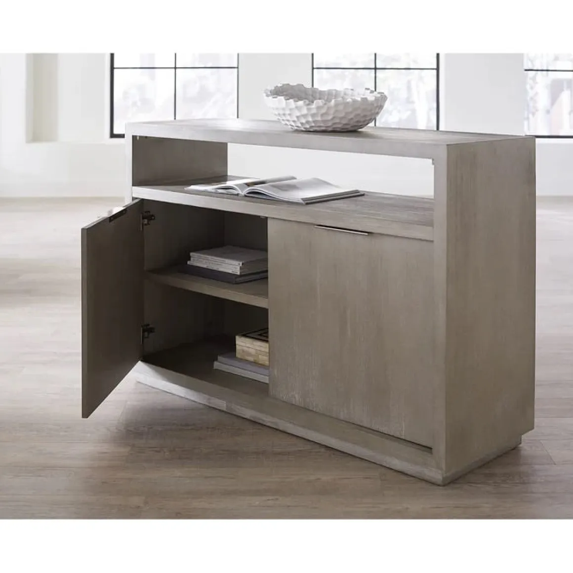 Oxford Media Console In Mineral, 74 Inch