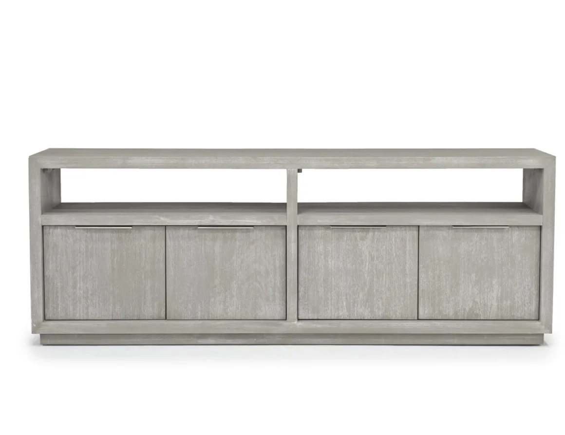 Oxford Media Console In Mineral, 74 Inch