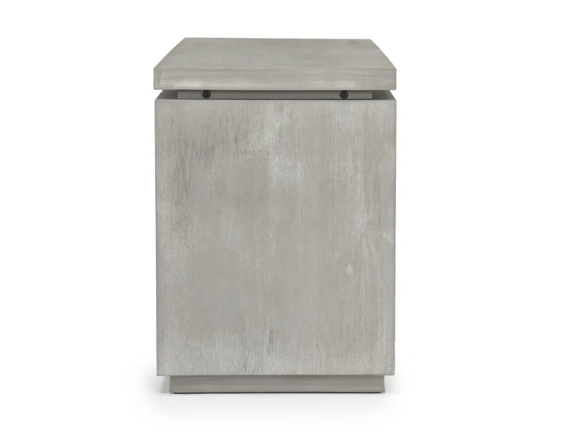 Oxford Office Desk W/ File Cabient In Mineral