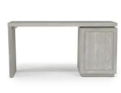 Oxford Office Desk W/ File Cabient In Mineral