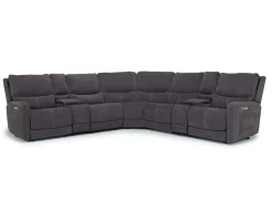 Palencia 7 Piece 3 Power Sectional In Trento Charcoal