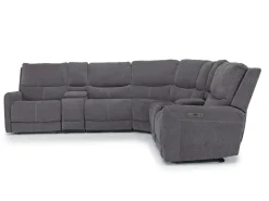 Palencia 7 Piece 3 Power Sectional In Trento Charcoal