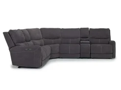 Palencia 6 Piece 3 Power Sectional In Trento Dove