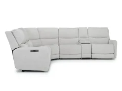 Palencia 6 Piece 3 Power Sectional In Trento Dove