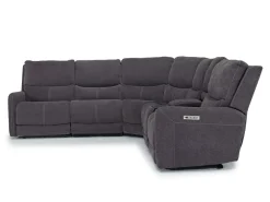 Palencia 6 Piece 3 Power Sectional In Trento Dove