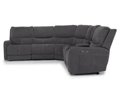 Palencia 6 Piece 3 Power Sectional In Trento Dove