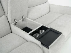 Palencia 6 Piece 3 Power Sectional In Trento Dove