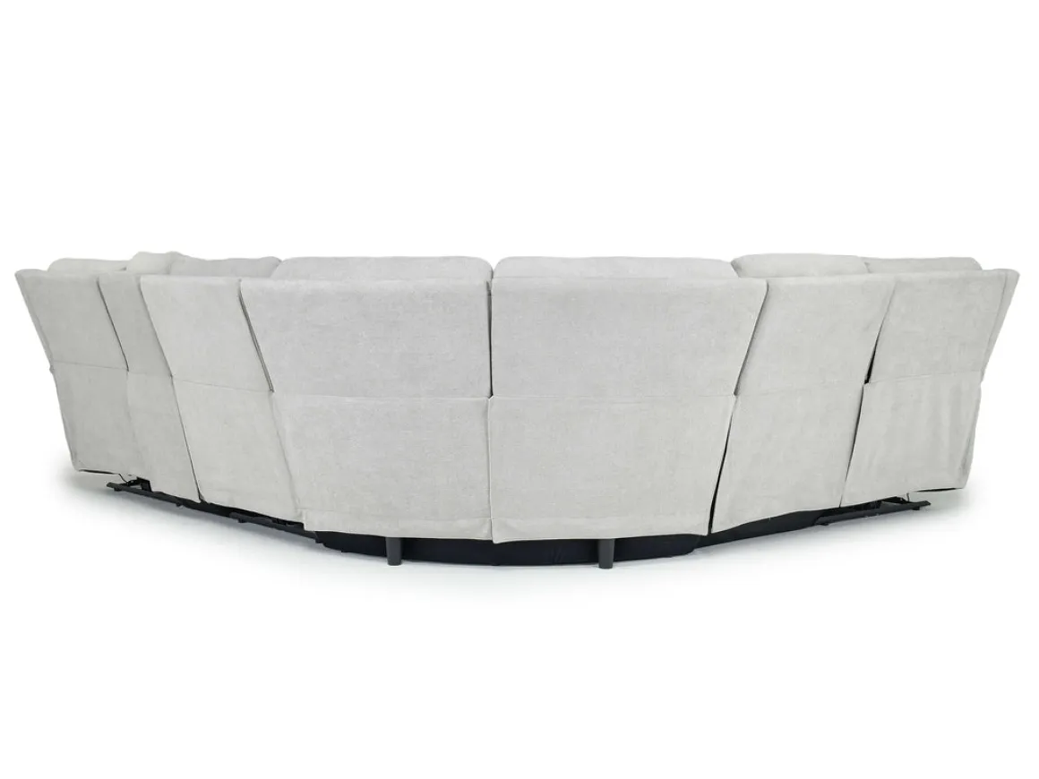 Palencia 6 Piece 3 Power Sectional In Trento Dove