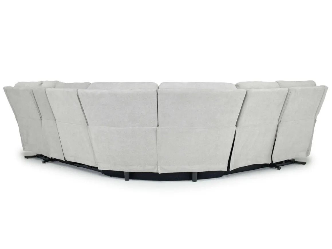 Palencia 6 Piece 3 Power Sectional In Trento Dove
