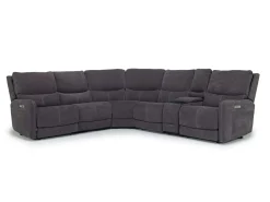 Palencia 6 Piece 3 Power Sectional In Trento Dove