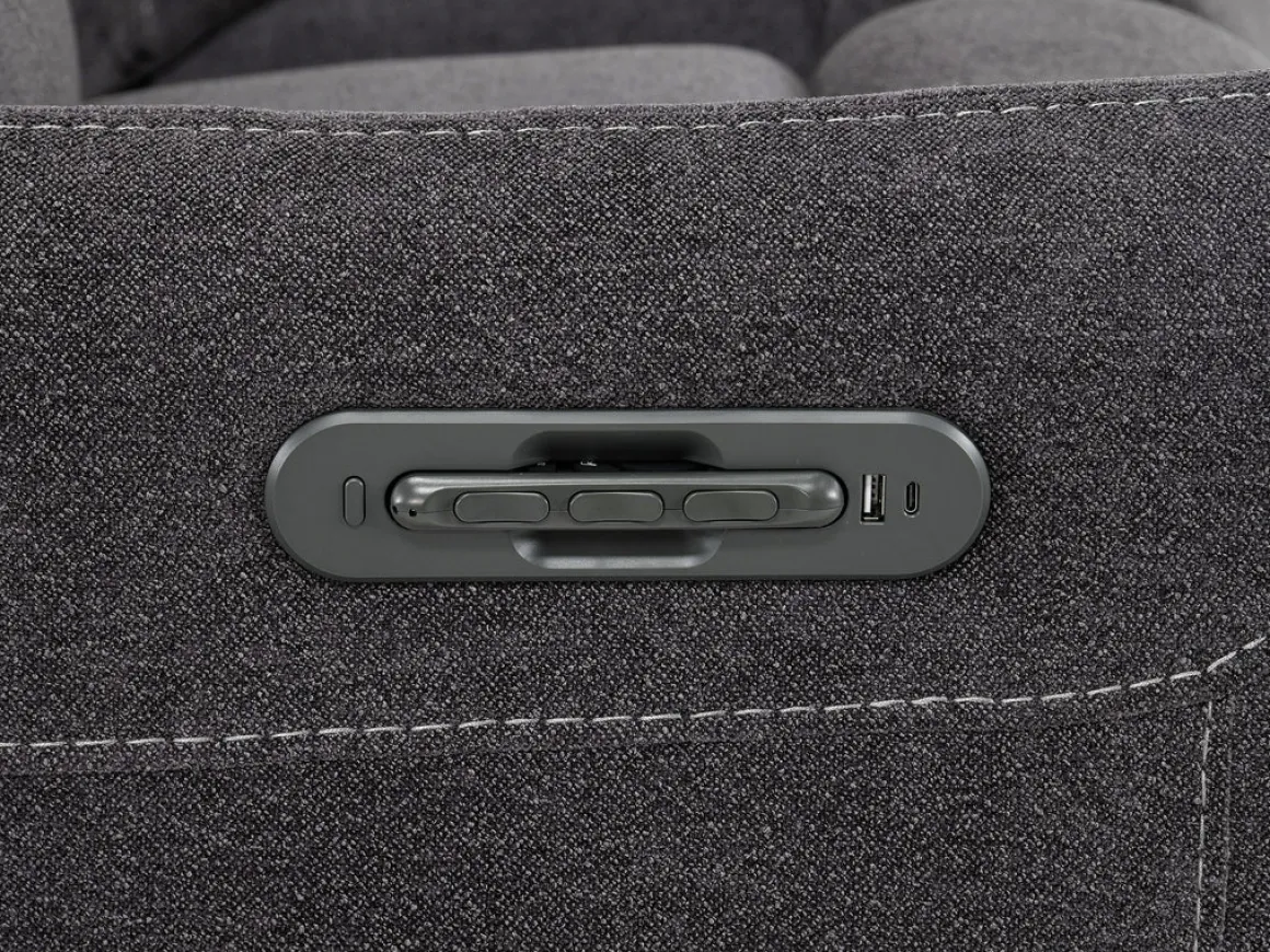 Palencia 6 Piece 3 Power Sectional In Trento Dove