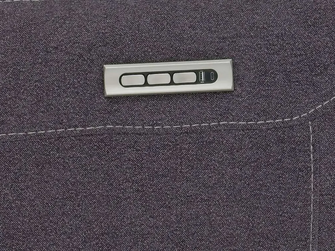 Palencia 6 Piece 3 Power Sectional W/ 3 Power Armless Recliner In Trento Dove