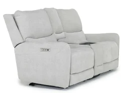 Palencia 3 Power Console Loveseat In Trento Charcoal