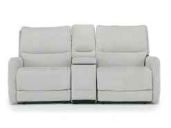 Palencia 3 Power Console Loveseat In Trento Charcoal