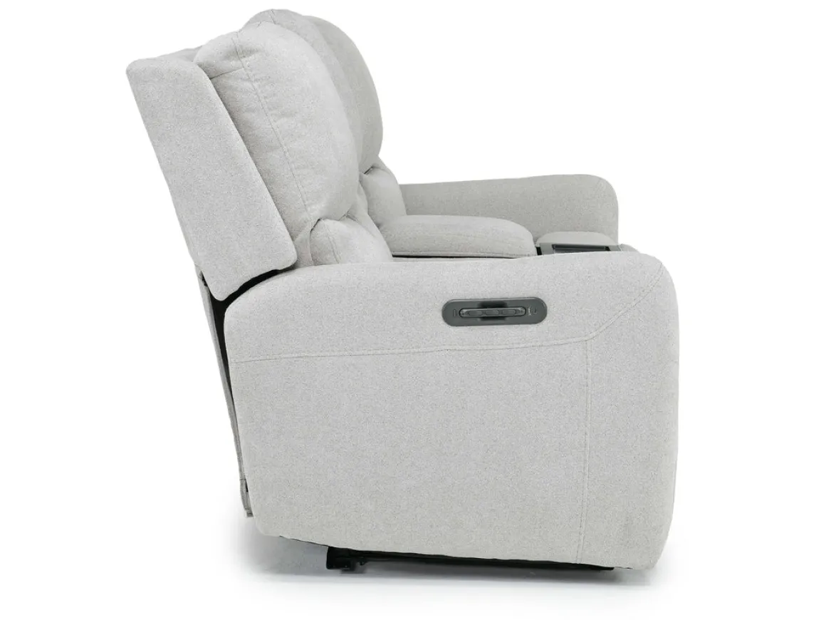 Palencia 3 Power Console Loveseat In Trento Charcoal