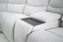 Palencia 3 Power Console Loveseat In Trento Charcoal