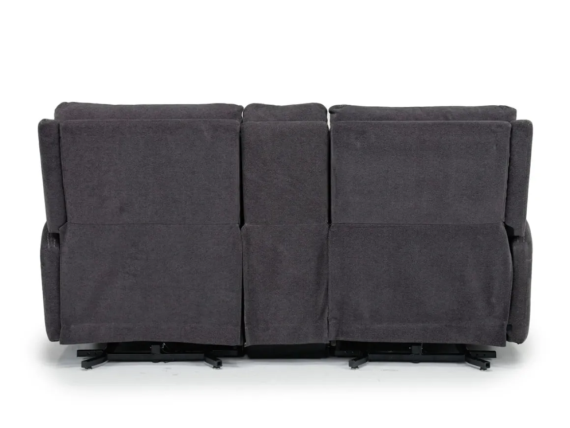 Palencia 3 Power Console Loveseat In Trento Charcoal