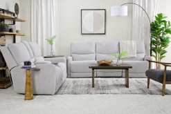 Palencia 3 Power Console Loveseat In Trento Charcoal