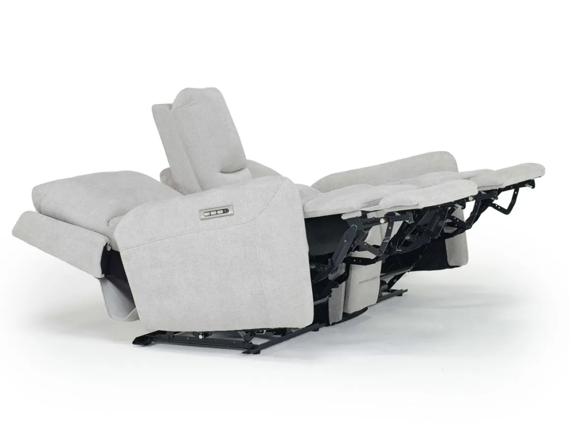 Palencia 3 Power Console Loveseat In Trento Charcoal