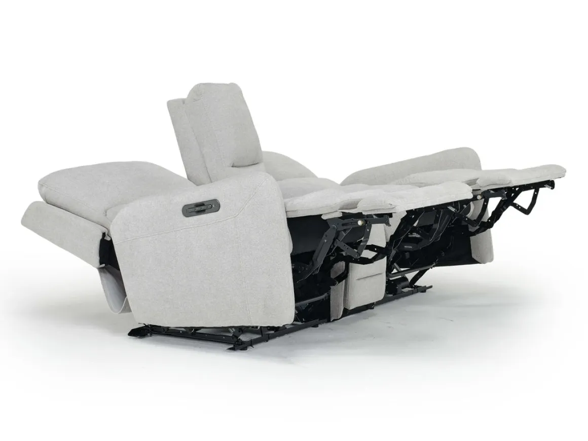 Palencia 3 Power Console Loveseat In Trento Charcoal