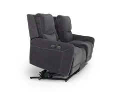 Palencia 3 Power Sofa & Loveseat In Trento Charcoal