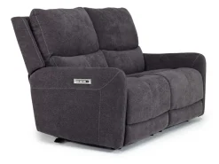 Palencia 3 Power Sofa & Loveseat In Trento Charcoal