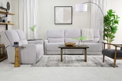 Palencia 3 Power Sofa In Trento Charcoal