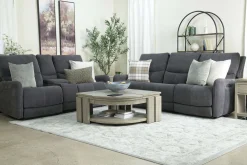 Palencia 3 Power Sofa In Trento Charcoal