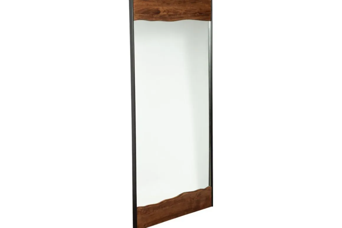 Panchali Accent Mirror In Brown/Black