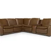 Paradise 6 Piece 2 Power Sectional In Chestnut Leather