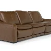 Paradise 2 Power Sofa In Chestnut Leather
